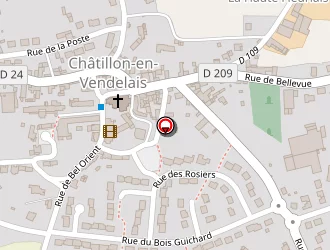 Carte de Ecole Primaire Publique à Châtillon-en-vendelais