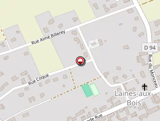 Carte de Stade Coque à Laines-aux-bois