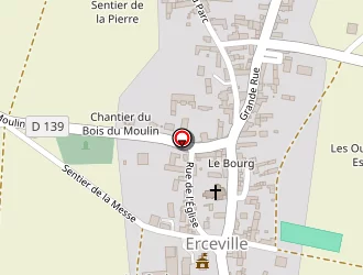 Carte de Bonneau Jérôme à Erceville