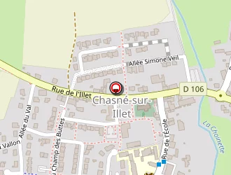 Carte de Le Chasné à Chasné-sur-illet