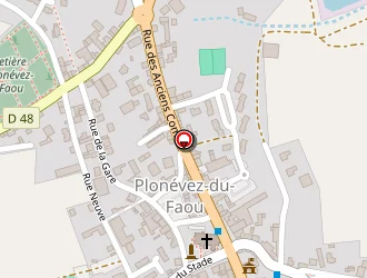 Carte de Coue à Plonévez-du-faou