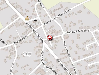 Carte de Alexandre Gérard à Cuy