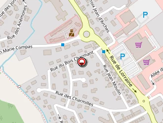 Carte de Aldi Marché à Thaon-les-vosges