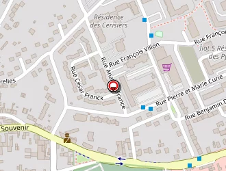 Carte de Police (commissariat De) à Nemours