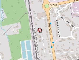 Carte de Gare Sncf Nemours Saint-pierre à Saint-pierre-lès-nemours