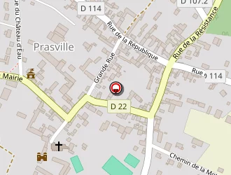 Carte de Montguillon David à Prasville