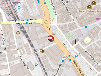 Carte de Emo à Troyes