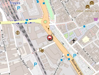 Carte de Eglises à Troyes