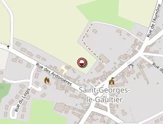 Carte de Site Du Plan D'eau à Saint-georges-le-gaultier