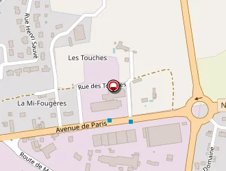 Carte de Leblanc Serrurerie à Ernée