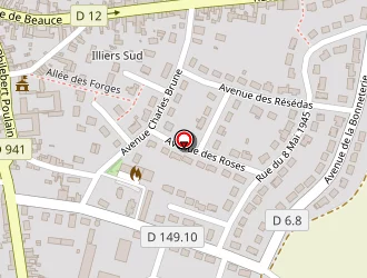 Carte de Mereau Thierry à Illiers-combray