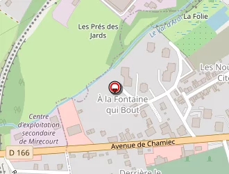 Carte de Etanchest à Poussay