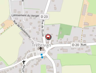 Carte de Au Fournil Breton à Trébrivan