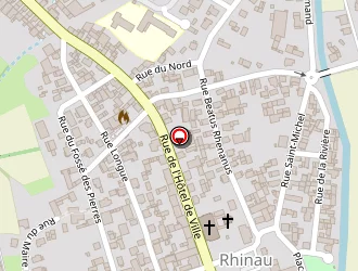 Carte de La Poste à Rhinau