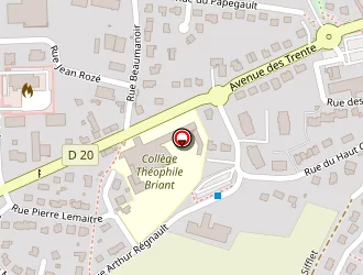 Carte de College Theophile Briant à Tinténiac