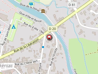 Carte de Proximed Rennes à Tinténiac