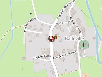 Carte de Pierrot Geneviève à Balléville