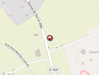 Carte de Cras à Poullaouen