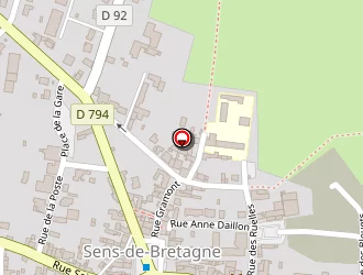 Carte de Ecole Privée Mixte à Sens-de-bretagne