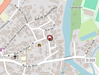 Carte de Gare Sncf Kogenheim à Kogenheim