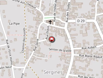 Carte de Lagrange Richard à Sergines