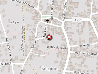 Carte de Motté Daniel à Sergines