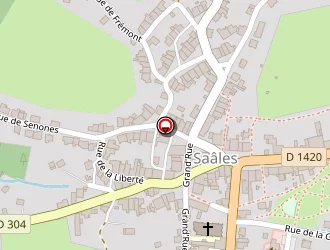 Carte de La Poste à Saales