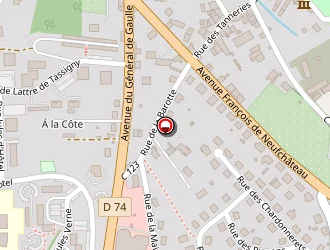 Carte de Hb Vosges à Neufchâteau