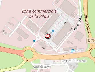 Carte de Coquelin Batiment à Lécousse