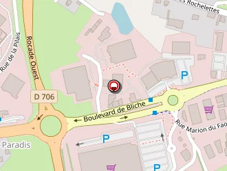 Carte de Centre E.leclerc Fougères Distribution  Distrib. à Lécousse