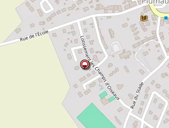 Carte de L'hermitte Denis à Plumaudan