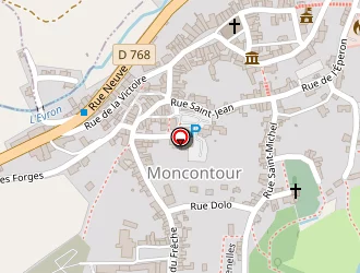 Carte de La Poste à Moncontour