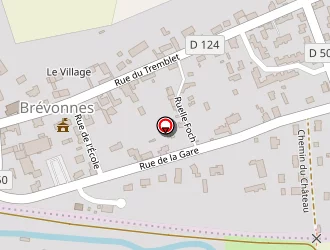 Carte de Cosec : Court De Tennis à Brévonnes