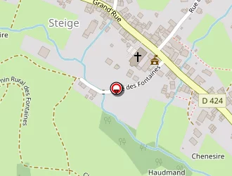 Carte de Salle Des Fêtes à Steige