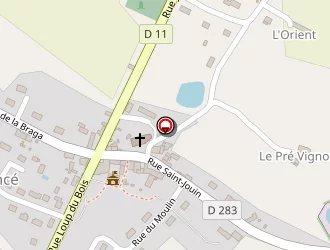 Carte de Auberge Du Pelican à Dancé