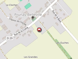 Carte de Finet Méril à Prunay-belleville