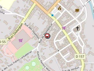 Carte de Potier Gilbert Assurances à Charmes