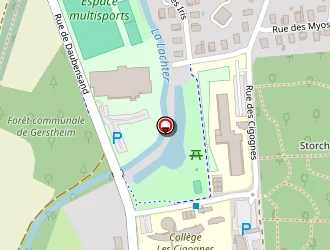 Carte de Ecole Elémentaire Les Cigognes à Gerstheim