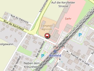 Carte de Auther Richard à Benfeld