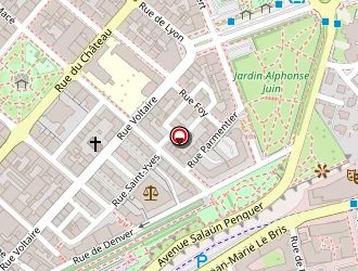 Carte de Tribunal De Grande Instance Tgi à Brest