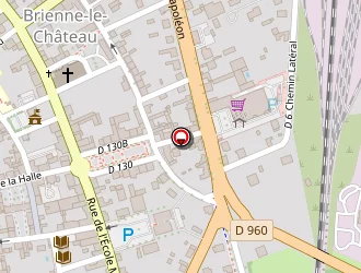 Carte de Pompiers (centre De Secours) à Brienne-le-château