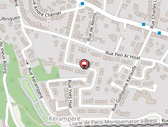 Carte de Hôtel B & B à Brest