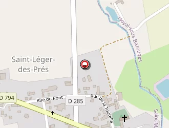 Carte de Atelier Menuiserie Lancelot à Saint-léger-des-prés