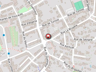 Carte de Place Bernard à Brest