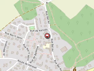 Carte de La Poste (agence Communale) à Dirinon