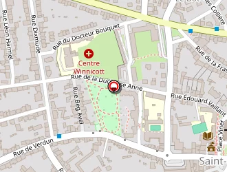 Carte de Collège Saint Marc à Brest