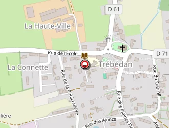 Carte de Ecole Primaire Publique à Trébédan