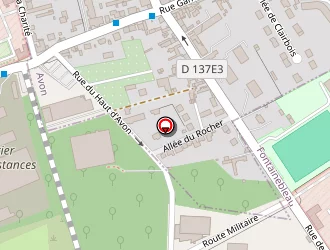 Carte de Stade Du Rocher à Avon