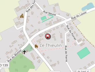 Carte de Paffrath Eric à Thieulin (le)