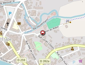 Carte de Lecomte Bertrand à Raon-l'étape